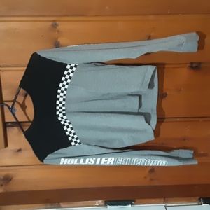 Black and Gray Checkered Top